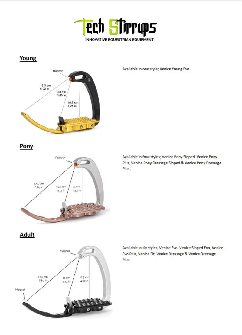 Tech Venice Evo Youth Stirrup Silver/Rose-1